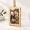 Gold-2*3 inch, variant on 8mas Plaid Red Black Picture Frame Ornaments 2.5 X 2.5 Inch Festive Hanging Decoration Double-sided Photo Frames For Holiday Seas