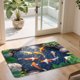 thumbnail image 5 of Baño de Alfombra de Piso, Alfombra de Estanque de Terciopelo de Cristal de 40x60cm, Absorbente de Agua Antideslizante, Alfombras de Piso para el Hogar, 5 of 7