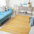 thumbnail image 3 of SAFAVIEH Rag Fergal Striped Cotton Area Rug, Yellow/Multi, 4' x 6', 3 of 12