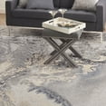 thumbnail image 4 of Nourison Maxell Contemporary Abstract Grey 7'10" x 10'6" Area Rug, Plush, Bedroom, Kitchen, Living Room, (8' x 11'), 4 of 10