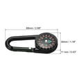 thumbnail image 2 of Uxcell Compass, Buckle Compass Keychain Waterproof Survival Pocket Compass, Black 3Pack, 2 of 5