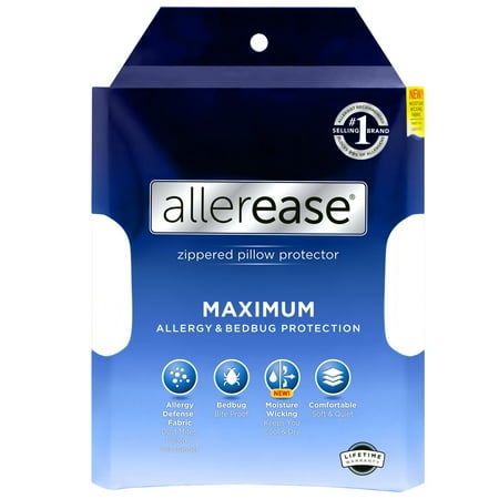 Allerease Maximum Zippered Pillow Protector Standard/Queen