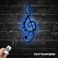 thumbnail image 3 of Craftnamesign Musical Note Metal Wall Art LED Light, Music Name Sign, Music Room Decor, 3 of 5