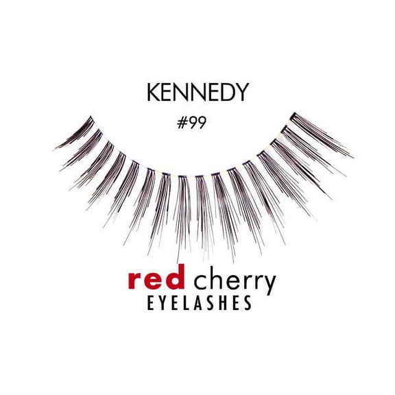 Option : Black - #99BK , Troika Red Cherry Eyelashes, hair scalp beauty - Pack of 1 w/ Sleek 3-in-1 Comb/Brush