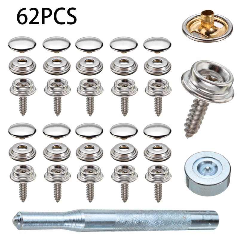 Car Snap Fastener Button Screw Stud For Boat Cover Home Improvement Tent Set Kit