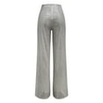 thumbnail image 5 of Harpily Women Plus Size Pants High Waisted Sequin Loose Drape Wide Leg Pants Fashion Casual Pants Grey S, 5 of 6