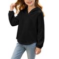 thumbnail image 5 of Zorckvet Girls' Fleece V-Neck Sweatshirts and Hoodies for Little Kids, 5 of 7