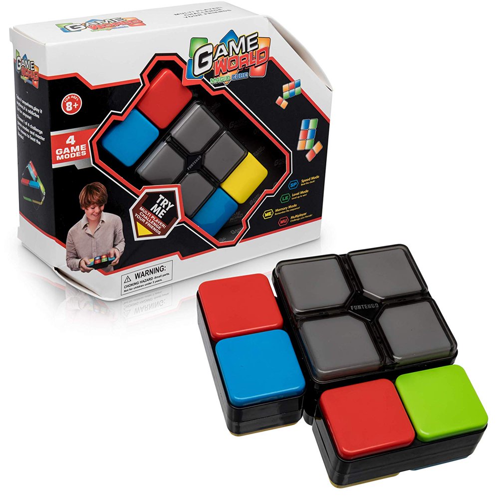 Magic Cube Electronic Memory Game for Kids 4 in 1