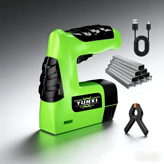Cordless 2-in-1 Electric Nail Gun & Stapler, Lightweight Design with Nails and Charger