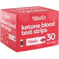 thumbnail image 1 of Kiss My Keto Meter Blood Test Strips — 30 x Blood Ketone Strips for KMK Ketone Blood Monitor — Refill Pack (1 Month), 1 of 6