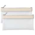 thumbnail image 1 of Estuche para lápices de 2 piezas, bolsa transparente con cremallera, bolsa para lápices de gran capacidad, bolsa multiusos para cosméticos, viajes, bolsas portátiles para mujeres, 1 of 4