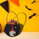 thumbnail image 5 of Isvgxsz Clearance Gold Velvet Halloween Pumpkin Candy Gift Bag Plush Trick or Treat Bag Small Drawstring Goodie Bag,Halloween Party Favors Supplies, 5 of 6