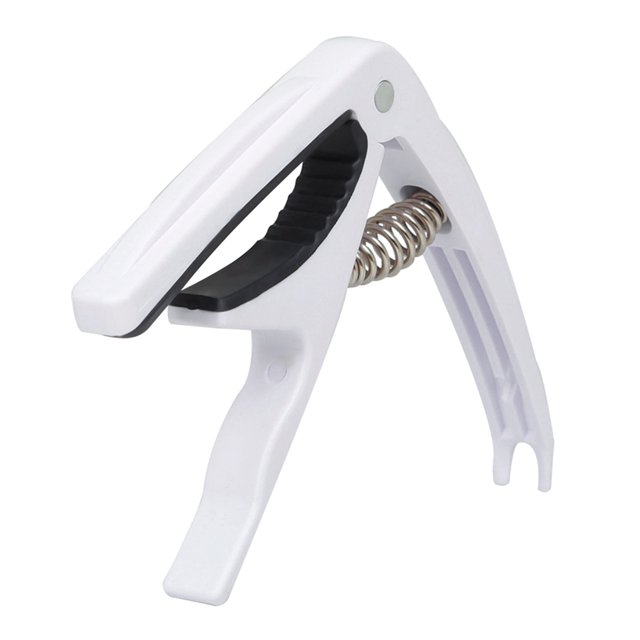de Cambio Rápido para lele de Guitarra Acústica / Eléctrica Universal - Blanco Sunnimix Abrazadera de Ukelele Capo Tune