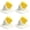 Yellow*4, variant on 1Pcs Melting Ice Cream Pen Holder 4.65in Yellow Resin Desktop Organizer - Cute Pencil Cup Storage Box for Home Office Desk Decor, Vanity Makeup Brush Holder, Creative Gift for Birthdays & Holidays