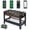 Brown, variant on 54" 4-in-1 Combo Game Table, Swivel Multi Game Table Set with Hockey, Pool, Foosball & Ping Pong for Kids Adults Home Game Room