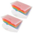 thumbnail image 3 of 2Pcs Receipt Organizer File Folder Plastic Accordion Folder Small Accordion Organizer Money Organizer, 3 of 8