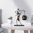 thumbnail image 2 of veasfak Candlestick Sculpture Centerpiece Abstract Character for Dining Table Decoration Leopard print A, 2 of 9