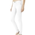 thumbnail image 2 of J. METHOD Women’s Skinny Pants Soft Everyday Solid Color Basic Slim Tight Fit Stretch Legging Jeggings Jeans NEWP77 White 3X, 2 of 6