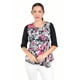 thumbnail image 1 of Blusa con estampado floral Roman Fashion /Juvenil, 104 (Fiusha) fucsia G, 1 of 4