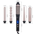 thumbnail image 1 of 5-IN-1 Hair Curler Set Hair Straightening Brush Hair Curling Iron Wand Temperature Adjustable Hair Styling Tool, 1 of 5