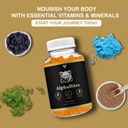 Alpha Bites Gummies AlphaBites Advanced Formula Gummy (60 Gummies)