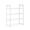 thumbnail image 2 of Family Gifts Shoe Rack Shoe Rack Storage Organizer With 4 Tiers Metal Shelves For Bedroom Closet Entry Dorm Room, 2 of 7