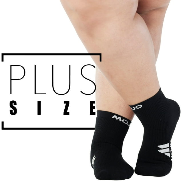 2XL Plus Size Ankle Compression Socks for Men, Women 1520mmHg Black