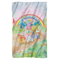 Trevco My Little Pony Retro Classic Ponies Fleece Blanket (36x58)