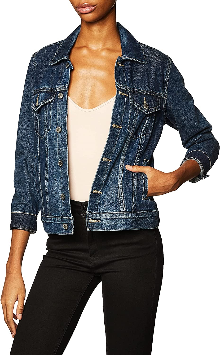 lucky brand embroidered denim jacket