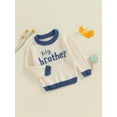 thumbnail image 3 of Suealasg Toddler Boys Fall Winter Sweaters 1T 2T 3T Long Sleeve Letter Embroidery Knit Pullovers Tops Baby Boys Warm Knitwear Clothes, 3 of 8