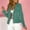 *Green, variant on ClodeEU Women's Faux Suede Jackets, Long Sleeve Zip Up Cropped Coat Outwear, Fashion Fall Clothes Green,Womens Plus L