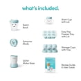 thumbnail image 2 of NutriBullet NBY-50100 - Sistema completo para hacer alimentos, 32 onzas, blanco, azul, transparente, 2 of 10