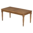 thumbnail image 2 of Christopher Knight Home 31.5" Outdoor Coffee Table, Wood Slatted Top with Carved Legs, Natural Finish, 2 of 6