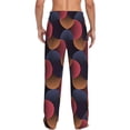 thumbnail image 3 of Xecao Circular Stripes Men's Straight Lounge Pajama Pants: The Ultimate in Comfortable Sleepwear, 3 of 9