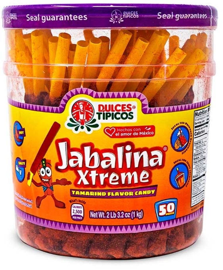 Jabalina Xtreme Tamarind Flavor Mexican Candy Straws Banderillas