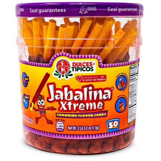 Jabalina Xtreme Tamarind Flavor Mexican Candy Straws Banderillas