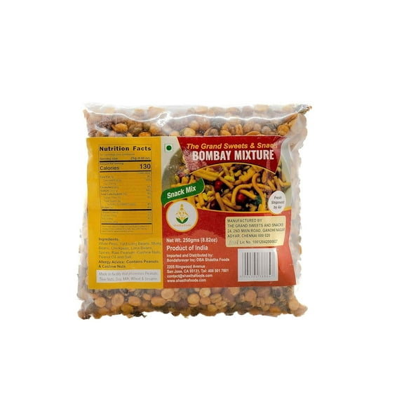 Grand Sweets and Snacks Bombay Mixture (Pack of 2) Each Pkt 250g (B-P)