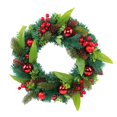 thumbnail image 2 of Handcrafted Artificial Christmas Wreath with Pinecones, Red Ornaments, and Lifelike Pine Branches Winter Holiday Wreath for Front Door and Home Décor, Indoor/Outdoor Seasonal Décor, 2 of 8