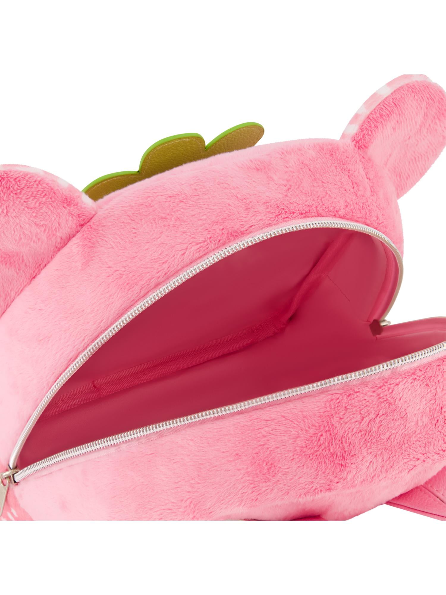 Care Bears and Strawberry Shortcake Backpack, Plush Heart Mini Travel Bag, Pink, One Size