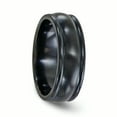 thumbnail image 4 of Edward Mirell Titanium Black Ti Triple Domed 8mm Band, 4 of 6