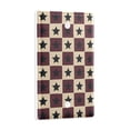 thumbnail image 2 of Yayeee Blank Wall Plate Cover 1-Gang 4.5"x2.7" Home Unused Decorative Outlet, Checkered Stars Pattern, 2 of 7