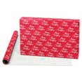 Holiday Time 30" Christmas Wrapping Paper, Script, Snowmen and Plaid
