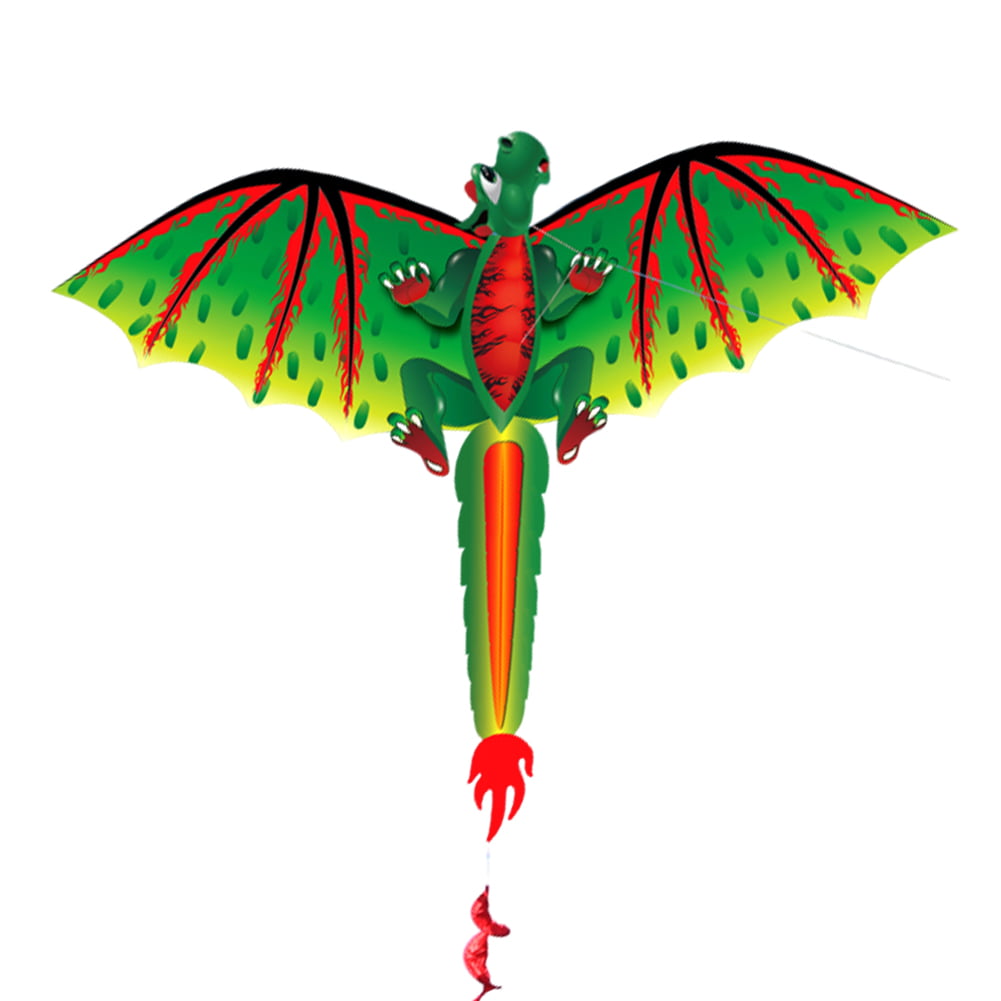 100m Kite Line 3D Dragon Kite With Tail Kites For Adult Kids Kite Flying Outdoor