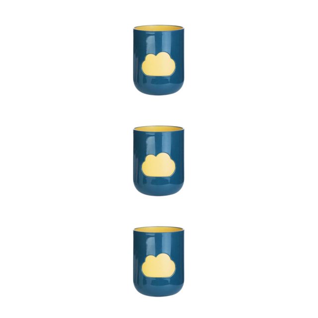 Matsuzay Taza de enjuague bucal nórdico nubes simples tazas de cepillado de multiusos soporte de cepillo de de moda regalos de amante verde Type1 NO1