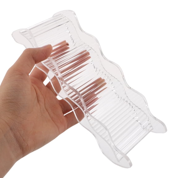 LOLIPPYY Transparent Acrylic Hamster Climbing Ladder for Small Pets Cage with Detachable Platform