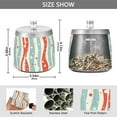 thumbnail image 2 of Yayeee Ashtray with Lid for Cigarette Smokeless Stainless Steel Home Ash Holder, Light Blue Pattern, 2 of 7