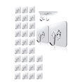 thumbnail image 1 of 10pcs Transparent Stainless Steel Strong Self Adhesive Hooks Key Storage Hanger For Kitchen Bathroom Door Wall Multi-Function, 1 of 4