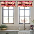 thumbnail image 3 of LALILO Kitchen Curtain Valance Striped With Brush Strokes And Rod Pocket Window Curtain 52"x 18" Set of 2, 3 of 5