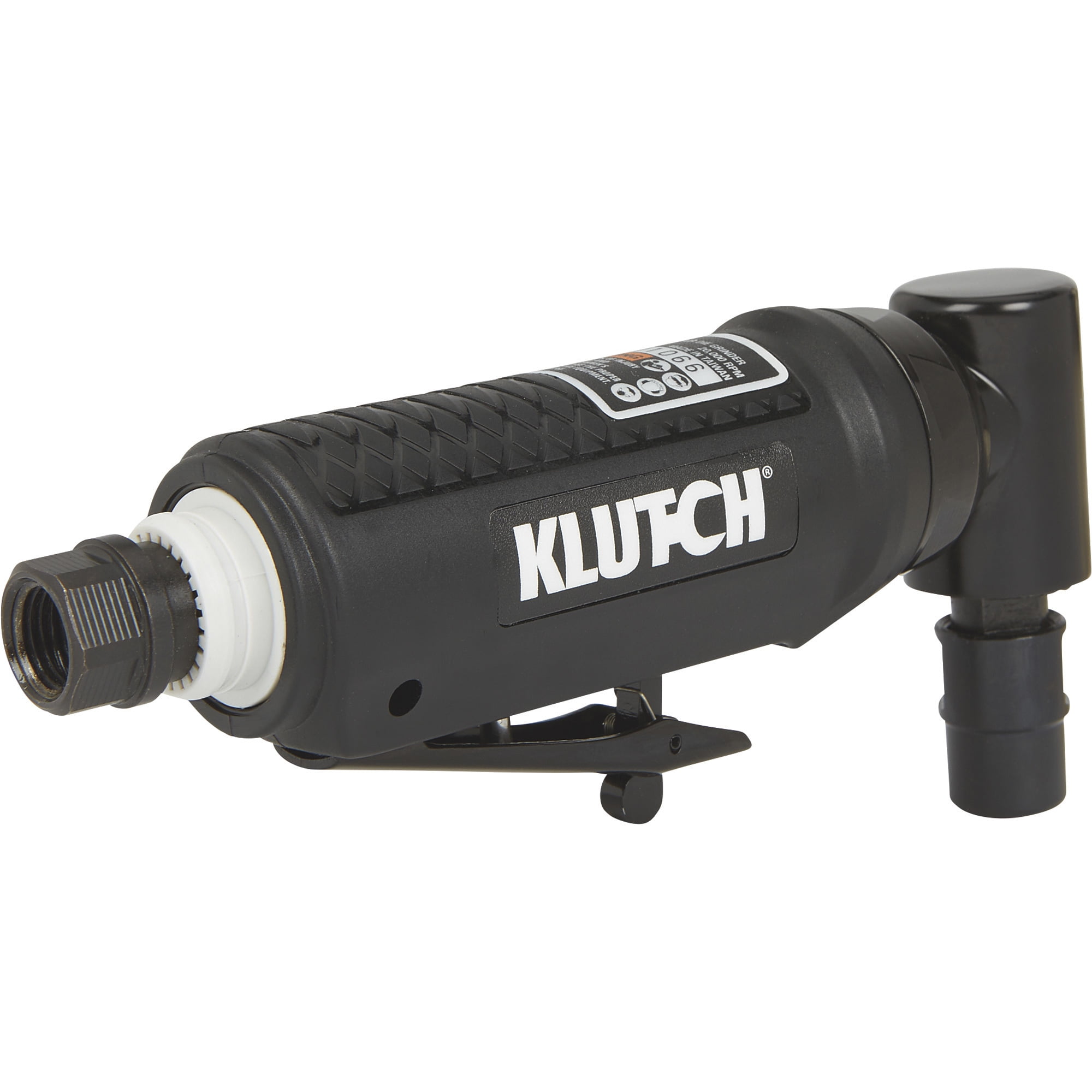 Klutch 1/4in. 90° Air Mini Die Grinder, 20,000 RPM, Angle Head, 4 CFM