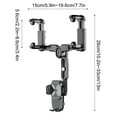 thumbnail image 3 of Binmer Car 360° Rearview Mirror Mobile Phone Stands Universal Auto GPS Navigation Brack Stand, 3 of 3